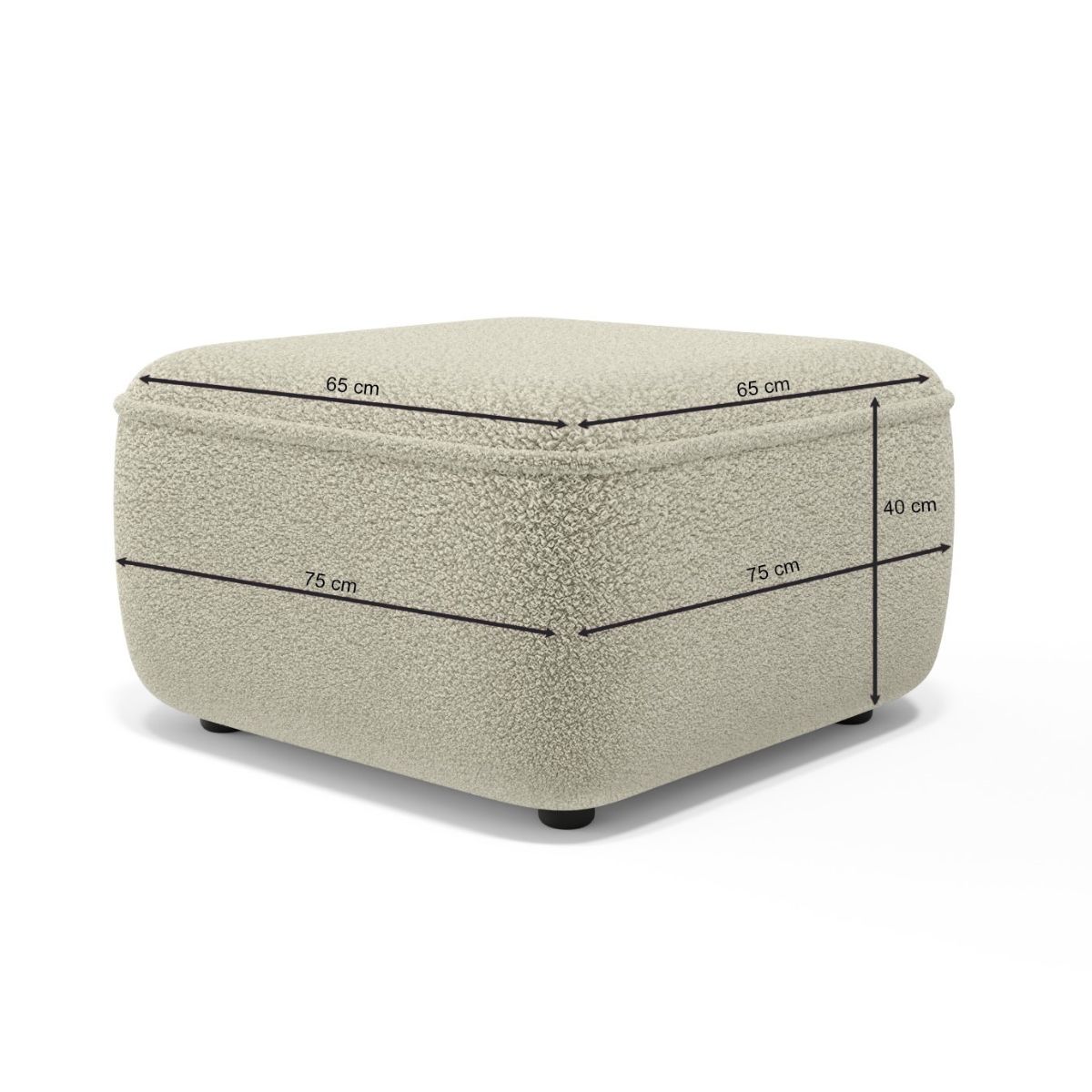 Pufa do salonu PARIS Boucle - obrazek 2